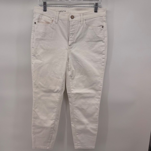 Talbots Flawless High Waist Jegging Crop White Women's Size 8 - Picture 1 of 6